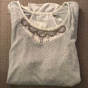 Embroidered and Beaded Lightweight Sweater
